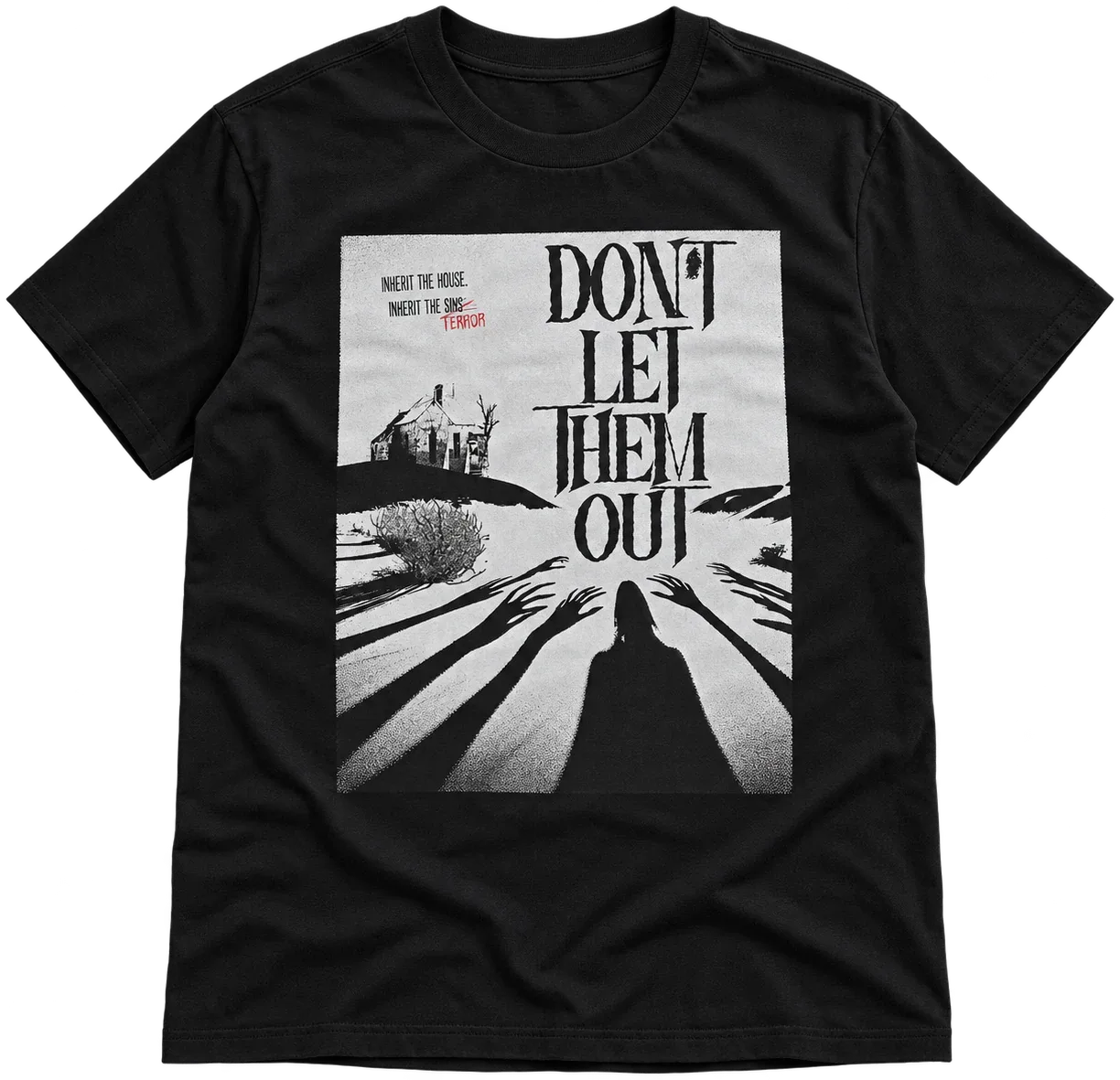 The poster tee in black.