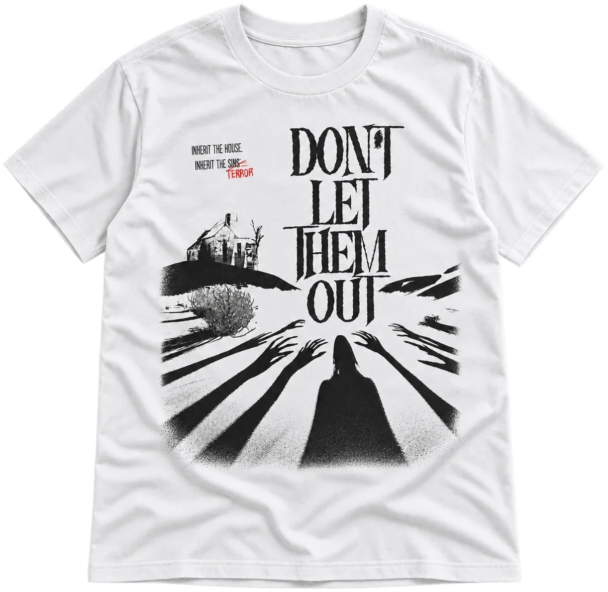 The poster tee in white.