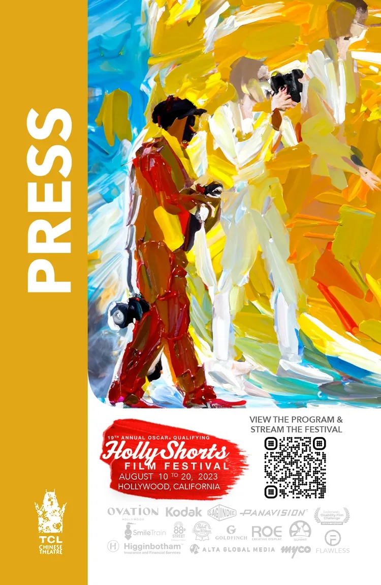 The 2023 Press badge.