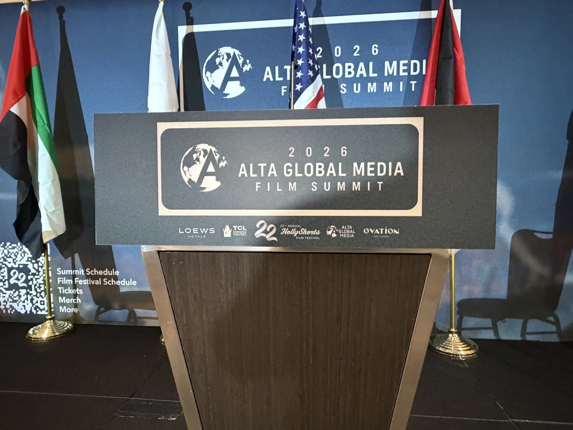 The Alta Global Media Film Summit podium