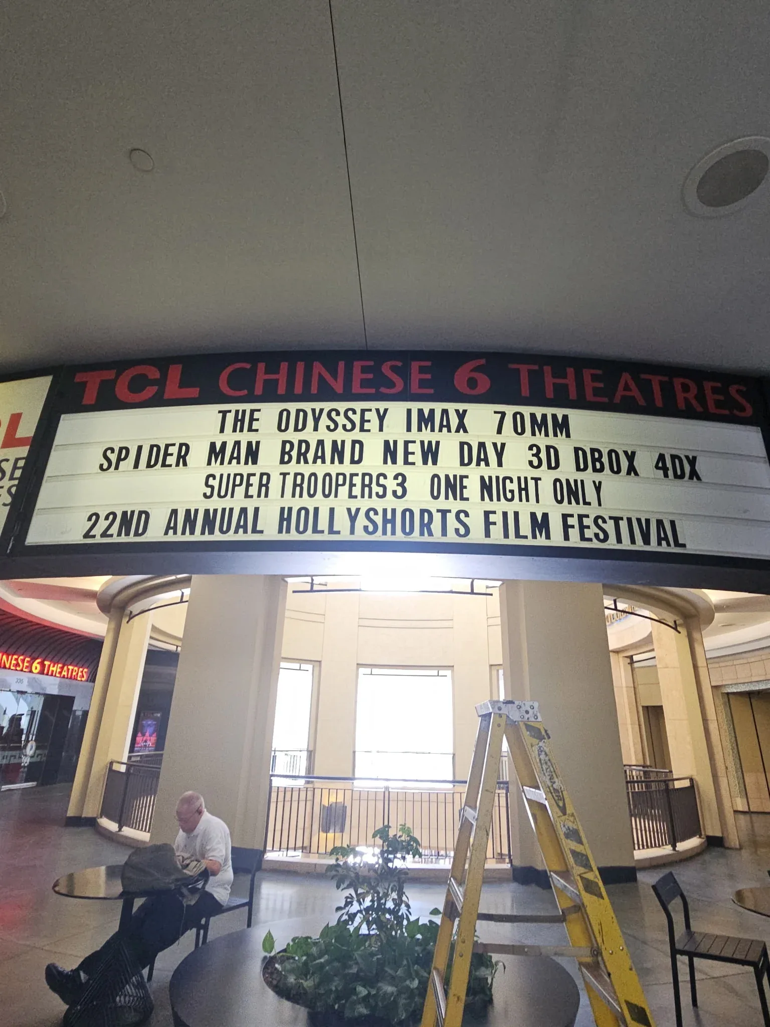 The TCL Chinese 6 Theatres marquee for the 22nd annual festival.