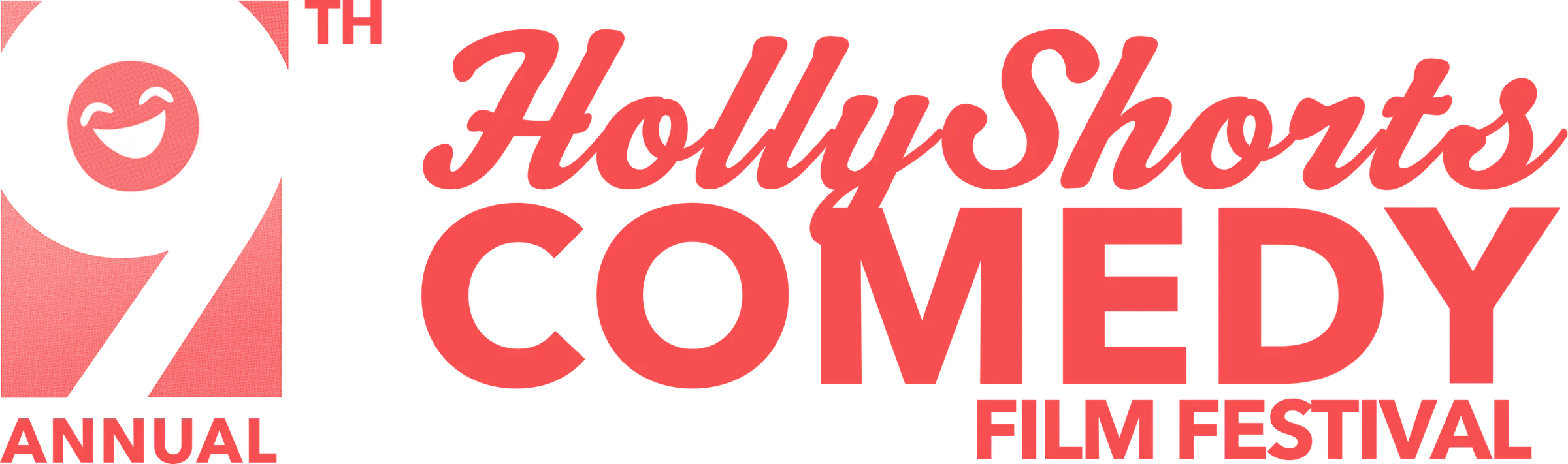 The HollyShorts Comedy logo from the 2025 rebrand.