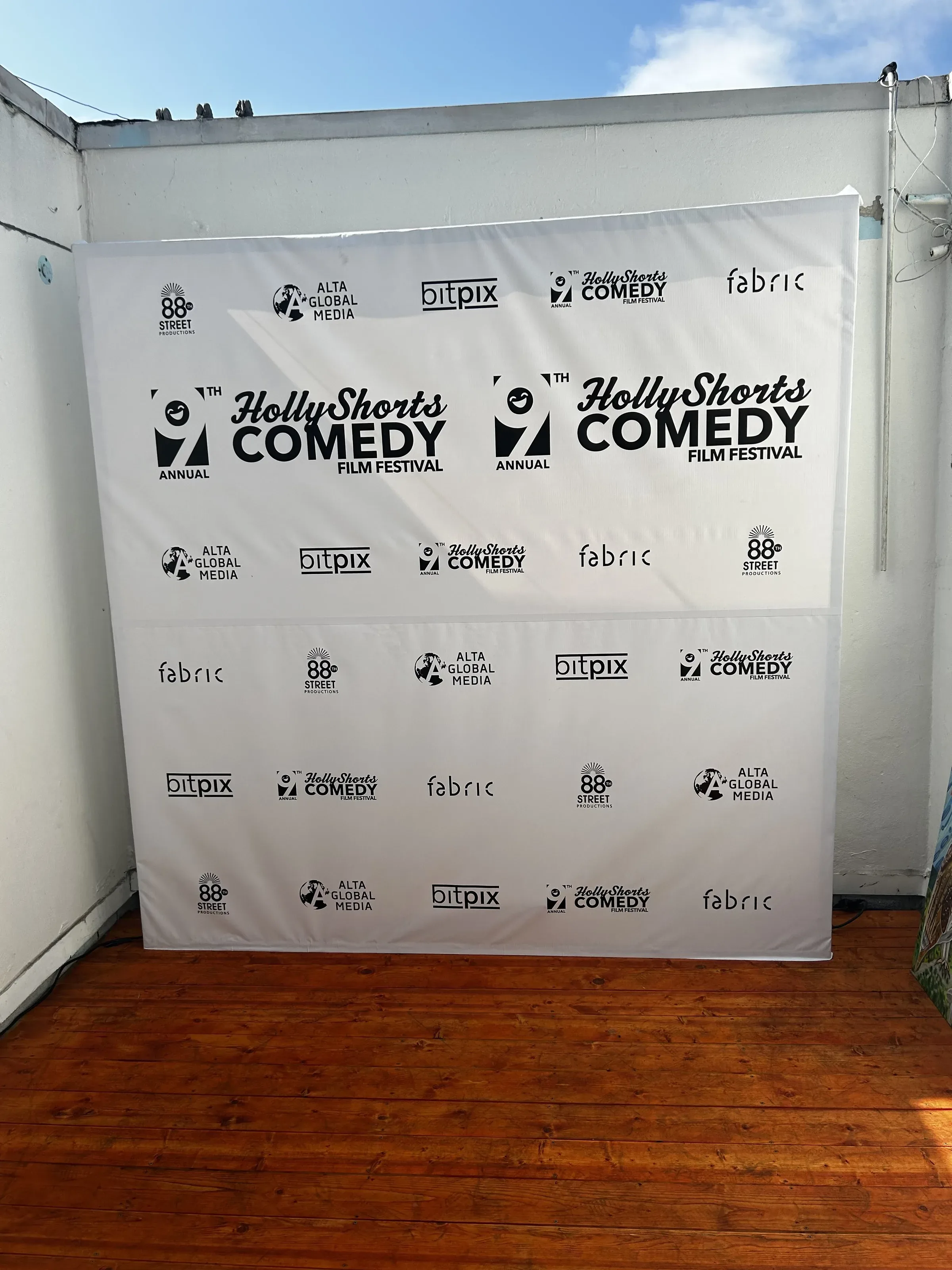 The step-and-repeat at the 2025 festival.
