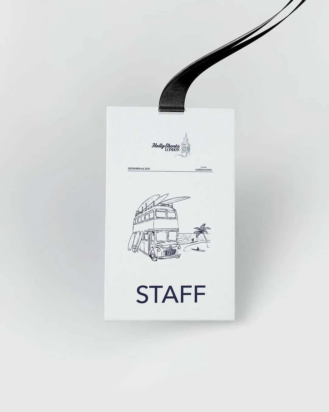 The Staff badge, with a line drawing.