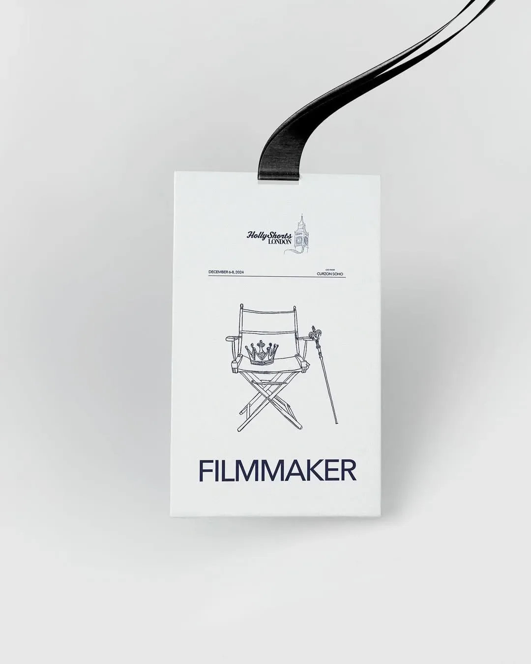 The Filmmaker badge: a line drawing of a director’s chair.
