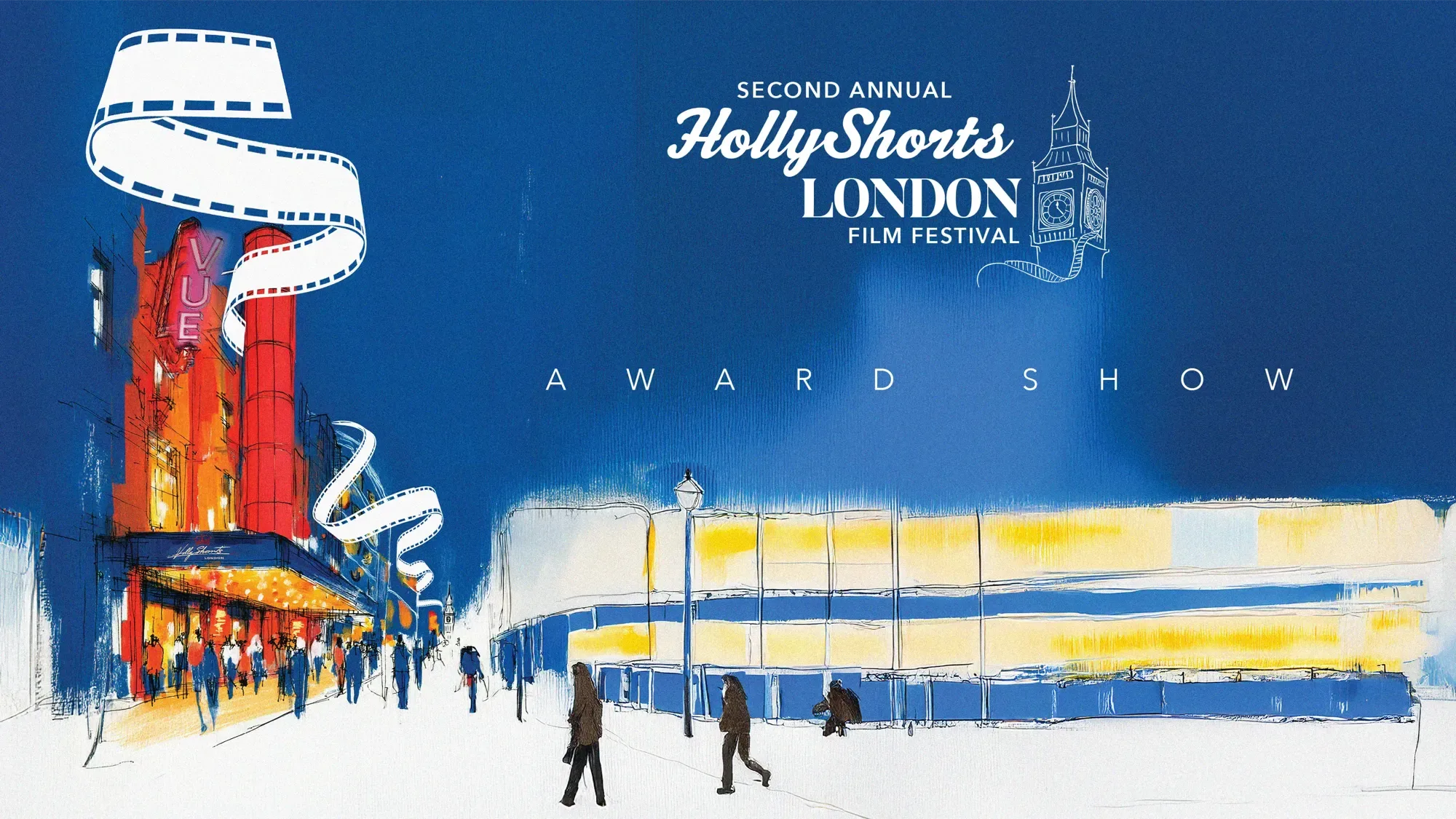 The award show welcome slide.