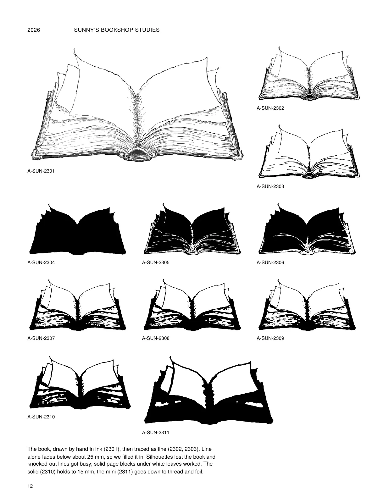 The studies, page 12: From sketch to solid.