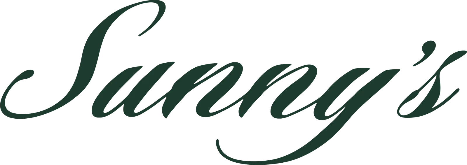 Sunny’s, in the signature’s script.