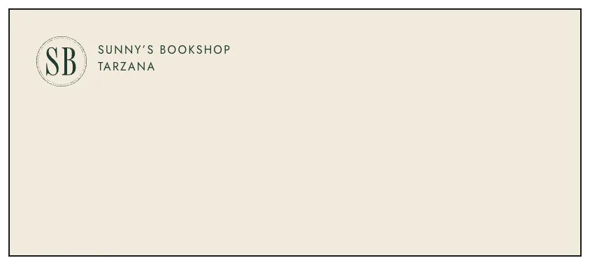 The envelope, the SB monogram as its return mark.