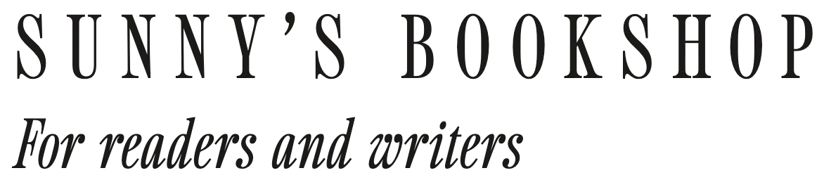 Sailing Club: Sunny’s Bookshop in spaced capitals, and for readers and writers in its italic.